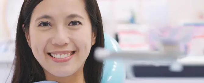 Woman wearing a smile