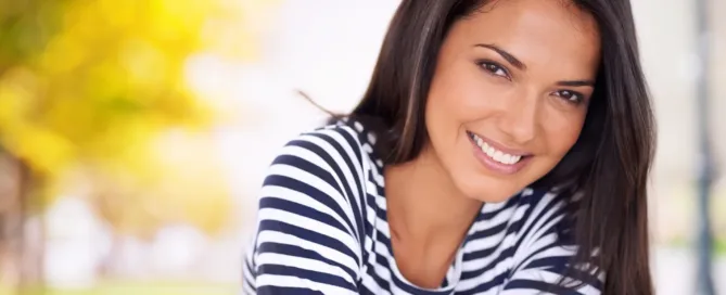 Girl with cosmetic dentistry